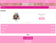 Tablet Screenshot of connectwithflowers.com